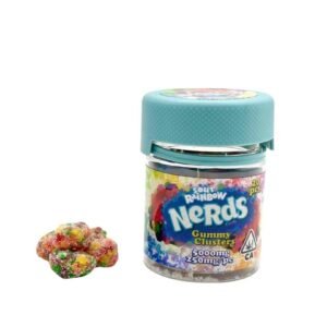 Sour rainbow nerds gummy clusters devour brand
