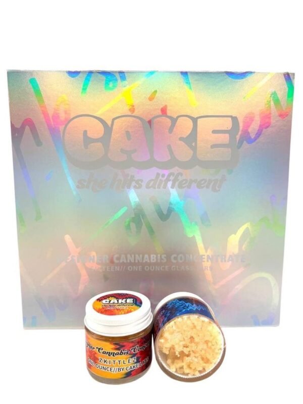 zkittlez cake she hits different sugar cannabis concentrate